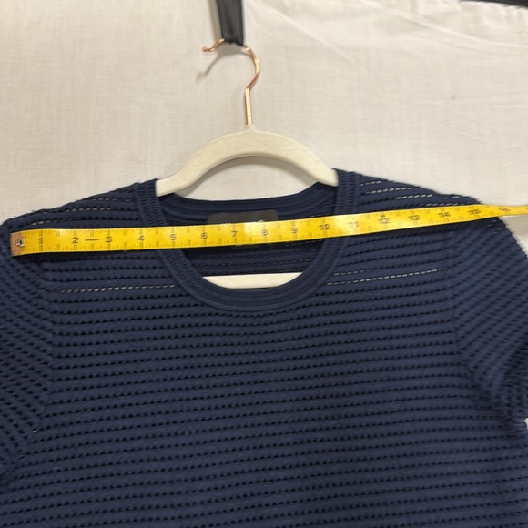 Yigal Azrouel  Navy Textured Women's Top - Picture 11 of 13